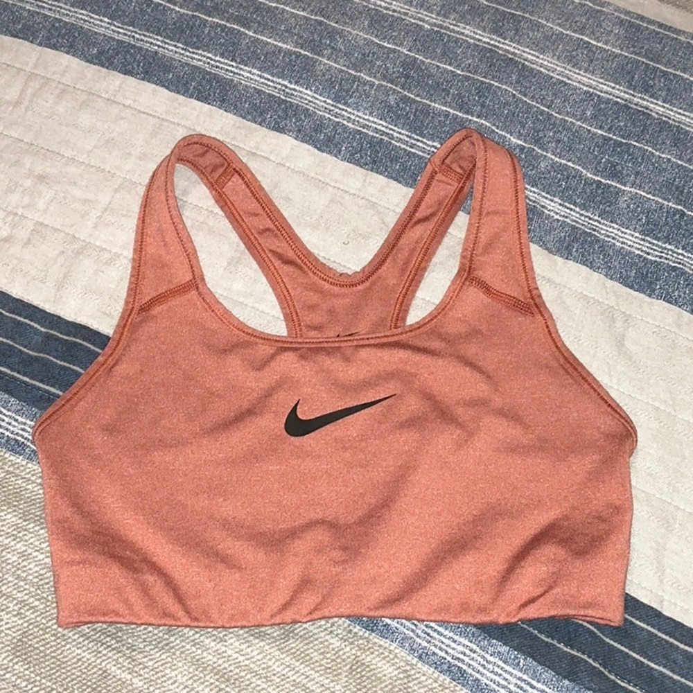 Nike Orange Sports Bra Medium Support